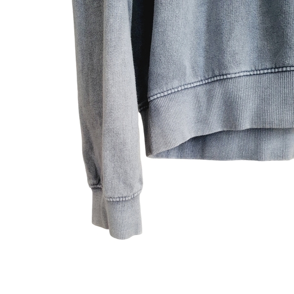 Bolongaro Trevor Sweatshirt Grey Acid Washed Size Large - Picture 3 of 11